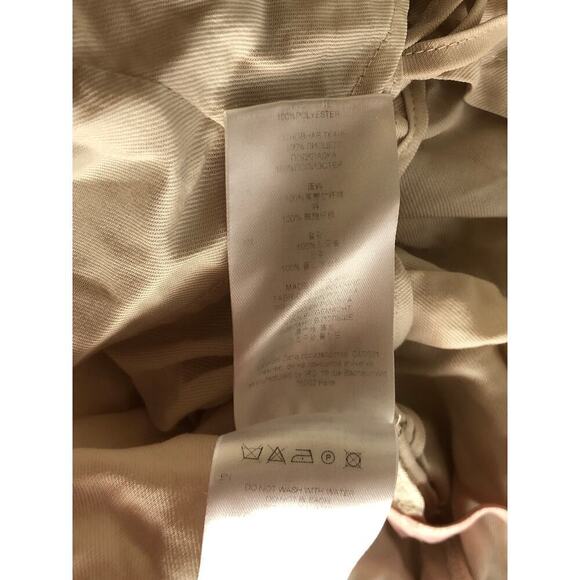 IRO Hazal Top Satin Long Sleeve V-Neck Gathered Wrap Front Blouse Off-White S - Picture 8 of 9